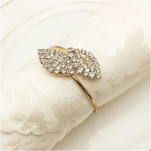 FMURY Western Napkin Rings Gold Flower Christening Bangle Metal Napkin Holder Wedding Bridal Shower Gift Baptism Table Decor(E) in Saudi Arabia
