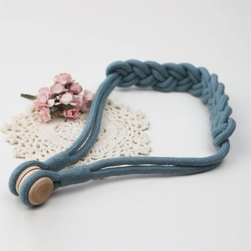 FMURY Handwork Woven Cotton Magnet Curtain Tieback Buckle Curtain Holder Drapery Home Decoration Creative Decorative(OneColor) in Saudi Arabia