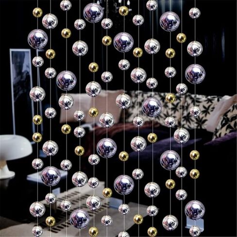 FMURY 10m Hotels Dance Halls Decorative Bead Curtains Christmas Tree Interior Decoration Festivals Party Decorations in Saudi Arabia