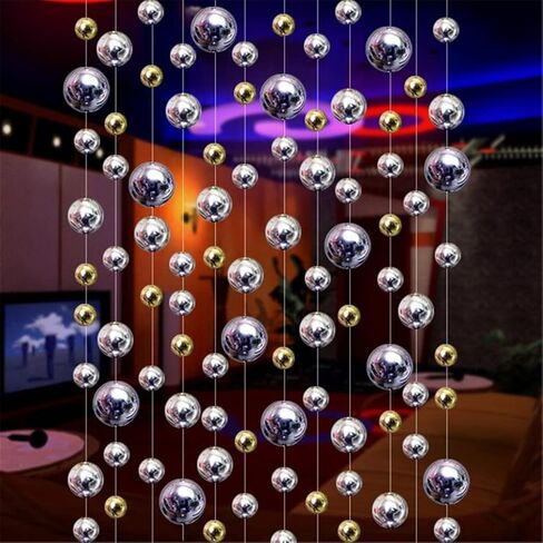 FMURY 10m Hotels Dance Halls Decorative Bead Curtains Christmas Tree Interior Decoration Festivals Party Decorations in Saudi Arabia
