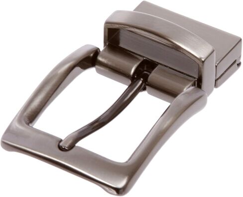 1 1/8 Inch (30 mm) Reversible Clamp Gunmetal Brush Belt Buckle in Saudi Arabia