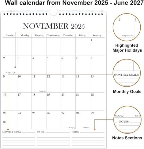 التقويم 2025-2026 - تقويم حائط لمدة 18 شهرًا من يناير 2025 إلى يونيو 2026، 2025-2026 مخطط تقويم معلق على الحائط مع ورق سميك، 12 بوصة × 14.5 بوصة، تقويم عمودي، أخضر in Kuwait