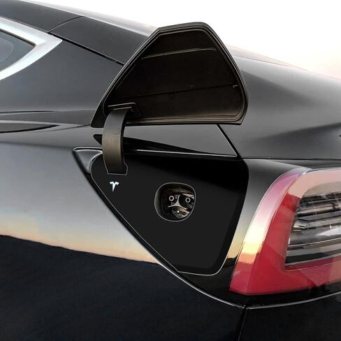 for 2020-2023 Tesla Model 3 / Model Y Charging Port Wrap Overlay (Carbon Fiber) in Saudi Arabia