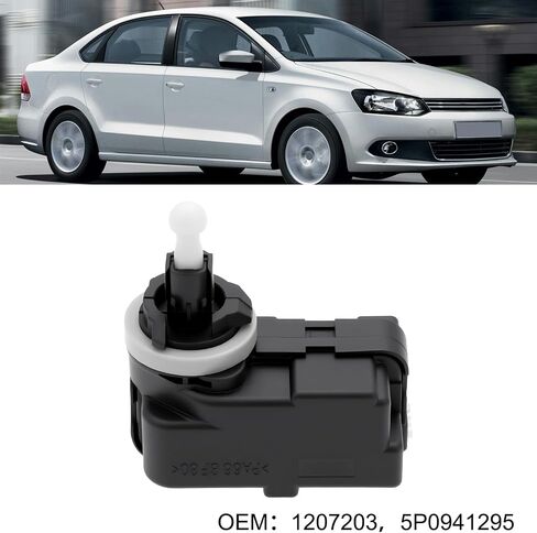 محرك تعديل المصباح الأمامي للسيارات من Lord of the Tools 1207203 5P0941295 متوافق مع VW Polo in Saudi Arabia