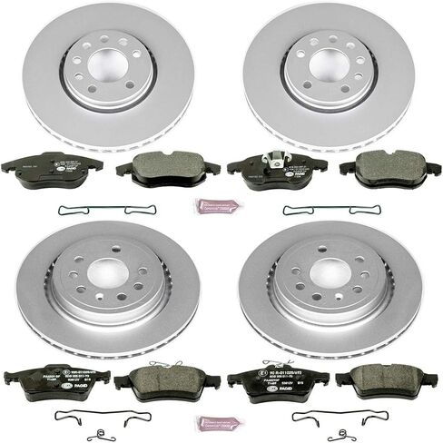 Power Stop ESK986 طقم فرامل أمامية وخلفية أوروبية Saab لـ Saab 9-3 2003-2011 [نموذج محدد] in Kuwait