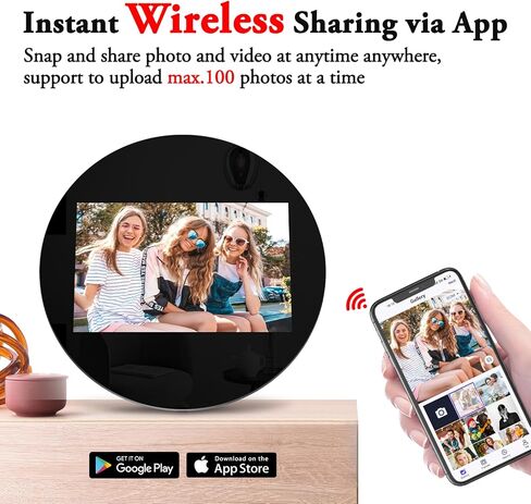 إطار صور رقمي، 15.6 بوصة 32 جيجابايت كبير إطار صور رقمي واي فاي إلكتروني، شاشة لمس 1920 * 1080 IPS FHD، عرض شرائح، تدوير تلقائي، مثبت على الحائط، سهل تحميل الصور ومقاطع الفيديو من تطبيق الهاتف in Kuwait