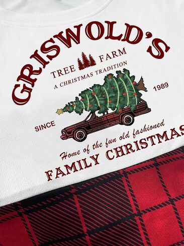Womens Christmas Dress Long Sleeve Oversized Casual Plaid Sweatshirt Dress with Pockets in Kuwait