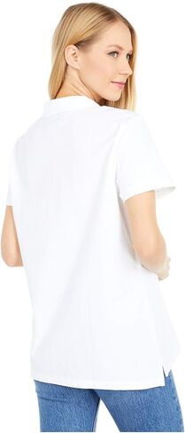 Tommy Hilfiger Women's Classic Short Sleeve Polo (Standard and Plus Size), White, XL in Saudi Arabia