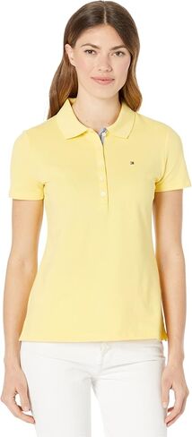 Tommy Hilfiger Women's Classic Short Sleeve Polo (Standard and Plus Size), White, XL in Saudi Arabia