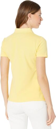 Tommy Hilfiger Women's Classic Short Sleeve Polo (Standard and Plus Size), White, XL in Saudi Arabia