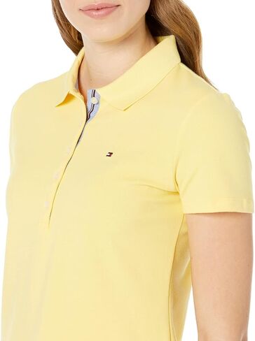 Tommy Hilfiger Women's Classic Short Sleeve Polo (Standard and Plus Size), White, XL in Saudi Arabia