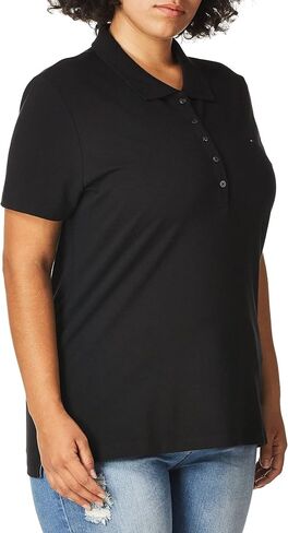 Tommy Hilfiger Women's Classic Short Sleeve Polo (Standard and Plus Size), White, XL in Saudi Arabia