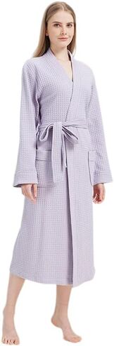 Women's Waffle Pure Cotton Kimono Bathrobe, Four Seasons Lightweight Sleeprobe, Men's Sleeprobe in Saudi Arabia