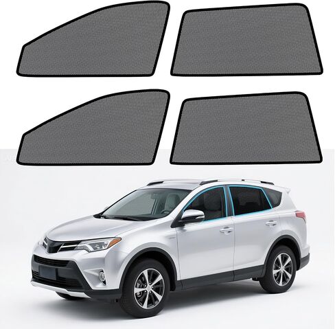 ZATOOTO Car Window Shades for Ford F150 2016-2024, 4 Pack F150 Sun Shade Side Window, Breathable Mesh Car Window Screen for Camping Napping Baby UV Protection in Saudi Arabia