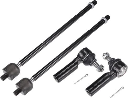 X AUTOHAUX 4pcs Front Inner Outer Tie Rod Ends Kit Suspension Steering Tie Rod End for Ford Escape 2009-2012 for Mazda Tribute 2010-2011 Drag Link No.ES800846/EV800911 in Saudi Arabia
