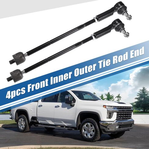 X AUTOHAUX 4pcs Front Inner Outer Tie Rod Ends Kit Suspension Steering Tie Rod End for Ford Escape 2009-2012 for Mazda Tribute 2010-2011 Drag Link No.ES800846/EV800911 in Saudi Arabia