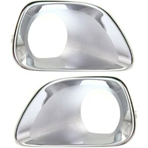 Fog Light Trim Set for Jeep for Grand Cherokee Laredo/Limited/Overland 2011-2013 & Laredo E/Laredo X 2012-2013 Left & Right Chrome 2pc 68110963AB CH1039146 in Kuwait