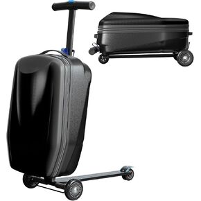 حقيبة سكوتر تابو 21 بوصة ثلاثية الأبعاد للأطفال/الكبار، قابلة للطي على أمتعة سكوتر مع مقبض وعجلات تلسكوبية، حقيبة سفر خفيفة الوزن متعددة الوظائف للأعمار من 4 إلى 15 عامًا، ذهبي وردي in Kuwait