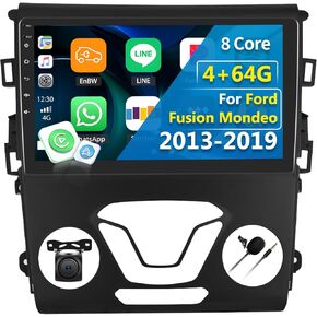 2+64G Android 13 Car Stereo for Ford Fusion Mondeo 2013-2019 with Wireless CarPlay Android Auto, 9’’ Touchscreen in Dash GPS Radio with WiFi Mirror Link Bluetooth FM RDS HiFi EQ SWC + Backup Camera in Saudi Arabia