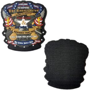 Oath to The US Constitution Patriotic Veteran Law Enforcement Morale 4" PVC Patch in Kuwait