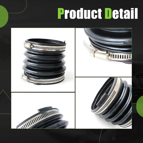 13717541069 Engine Air Cleaner Intake Hose Tube with Clamps Compatible with 2006-2009 BMW 750i 750Li E65 E66 V8 4.8L 696-091 in Saudi Arabia