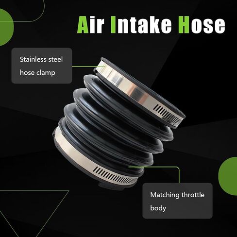 13717541069 Engine Air Cleaner Intake Hose Tube with Clamps Compatible with 2006-2009 BMW 750i 750Li E65 E66 V8 4.8L 696-091 in Saudi Arabia