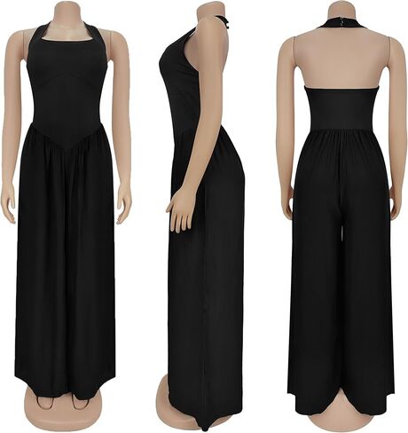PORRCEY Women Sexy Elegant Velvet Party Club Night Bodycon Casual Jumpsuits Clubwear in Saudi Arabia