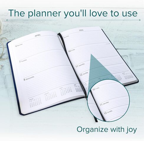 مخطط هاربور بوكيت الأسبوعي 2024 - كحلي ليدا - 6x3.25 بوصة in Kuwait