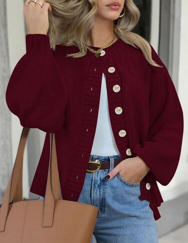 PRETTYGARDEN Women's 2025 Winter Cardigan Sweaters Trendy Chunky Knit Long Sleeve Button Up Casual Warm Fall Jackets Coats in Saudi Arabia