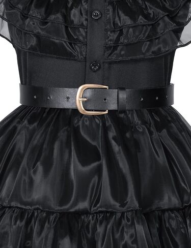 Black costume girls dress for Kids Black Family Costume for Girls Halloween Cosplay Includes Wig (Ages 3-13) in Saudi Arabia