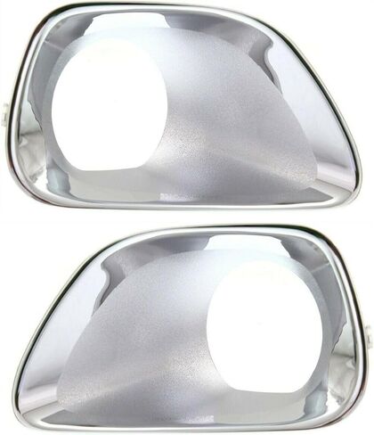 Fog Light Trim Set for Jeep for Grand Cherokee Laredo/Limited/Overland 2011-2013 & Laredo E/Laredo X 2012-2013 Left & Right Chrome 2pc 68110963AB CH1039146 in Kuwait