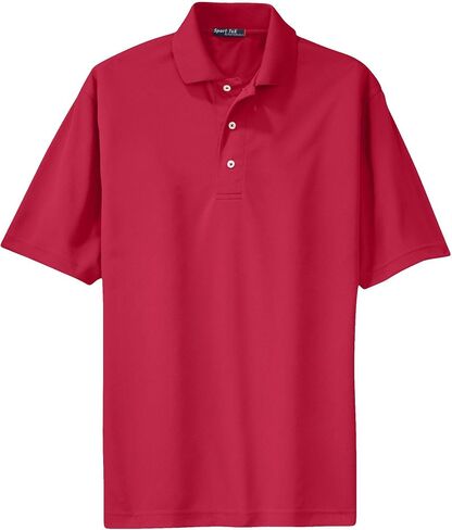 SPORT-TEK Unisex Tall Dri-Mesh Polo | Short Sleeve Collared Shirt for Men & Women, Casual Fit Top for Work, Tennis & Golf in Saudi Arabia