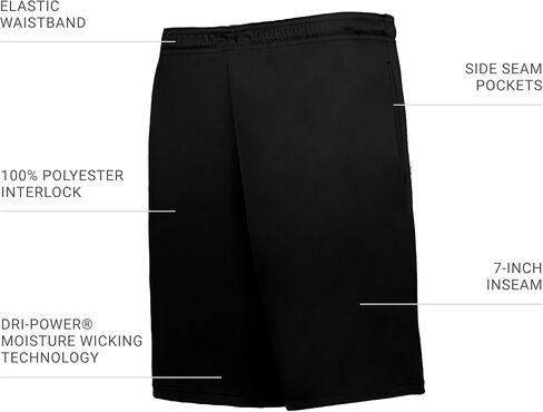 Russell Athletic Mens Dri-Power Essential Performance 7" Shorts in Saudi Arabia