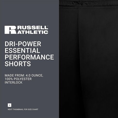 Russell Athletic Mens Dri-Power Essential Performance 7" Shorts in Saudi Arabia