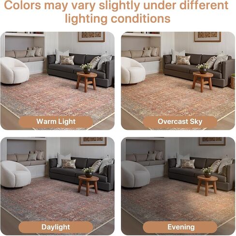GENIMO Checkered Runner Rug 2x6, Minimalist Geometric Runners for Hallways, Modern Neutral Carpet, Machine Washable Rug Non Slip, Soft Texture & Sleek Design for Elevated Interiors Brown in Kuwait