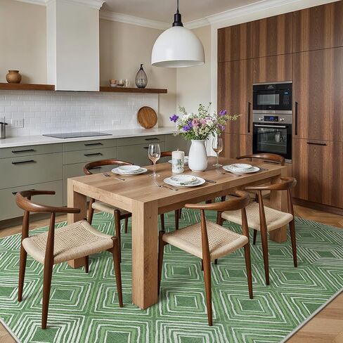 Genimo 2x5 Runner Rug Non Slip ، المتسابقون القابلون للغسل في الممرات للممرات ، Boho Vintage Chenille Print Brans ، سجاد رفيع الوزن رفيع للدخول ، غسيل ، رمادي/بني in Kuwait