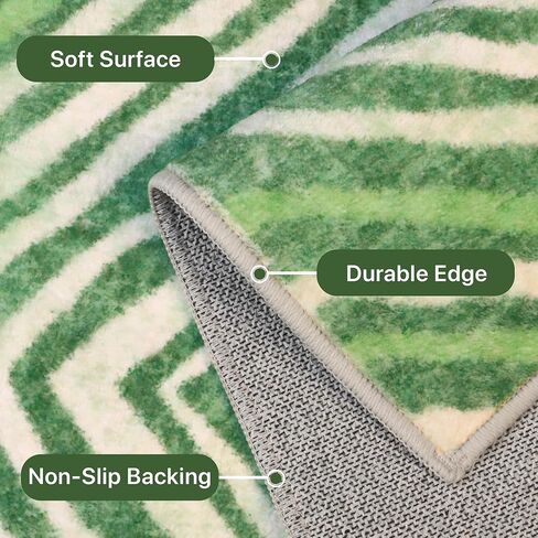 Genimo 2x5 Runner Rug Non Slip ، المتسابقون القابلون للغسل في الممرات للممرات ، Boho Vintage Chenille Print Brans ، سجاد رفيع الوزن رفيع للدخول ، غسيل ، رمادي/بني in Kuwait