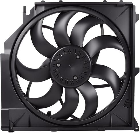TOPAZ Radiator Cooling Fan Assembly Fit for BMW E83 X3 2004-2010 Replace 17113442089 17113415181 600W in Saudi Arabia