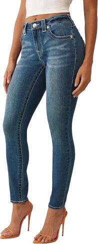 True Religion Women's Money Emb Jennie Mr Skinny Jeans – Skinny Fit with Big T Flap & Embroidery in Saudi Arabia