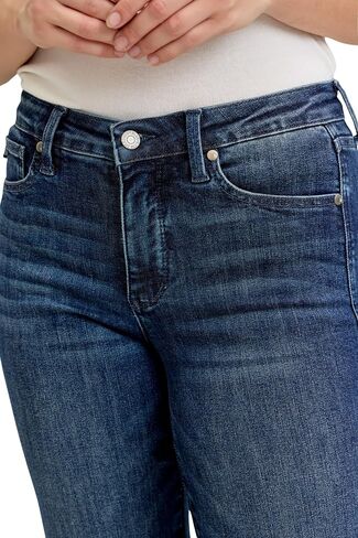 Judy Blue Petite Dark Wash Mid Rise Straight Tummy Control, Inseam 29" in Saudi Arabia