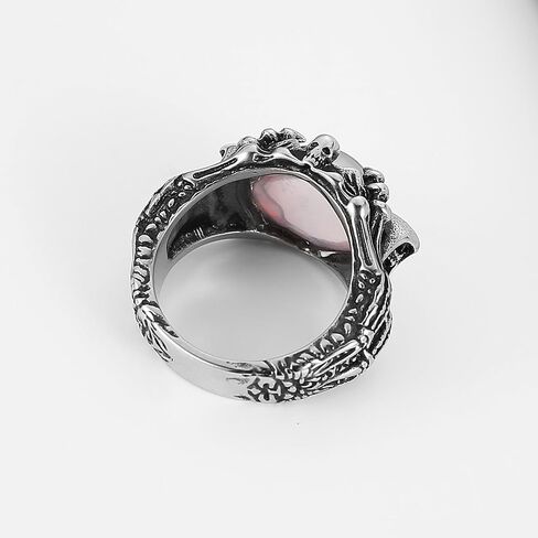 HZMAN Devil's Eye Ring for Men Biker Stainless Steel Gothic Punk Demon Claw Evil Eye Ring Halloween Jewelry Gift in Saudi Arabia