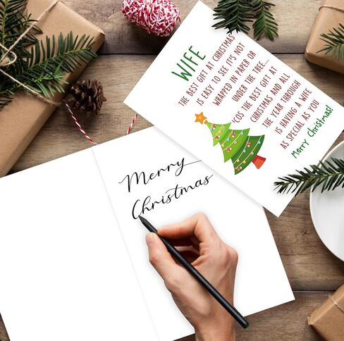 YiKaLus Happy Christmas birthday Card for Anyone, Merry Xmas Birthday Card with Envelope, Funny December Bday Gift Ideas for Women Men in Saudi Arabia