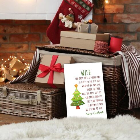 YiKaLus Happy Christmas birthday Card for Anyone, Merry Xmas Birthday Card with Envelope, Funny December Bday Gift Ideas for Women Men in Saudi Arabia