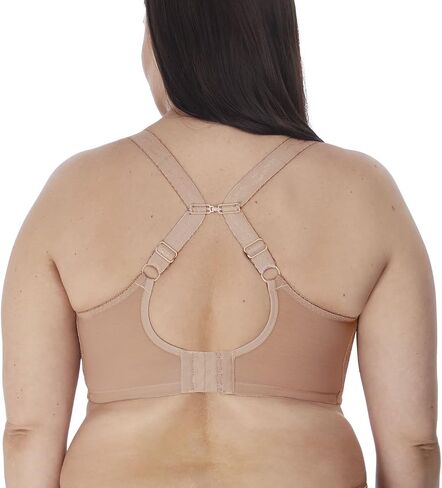 Elomi Charley Banded Stretch Lace Plunge Underwire Bra (4382),42HH,Fawn in Saudi Arabia