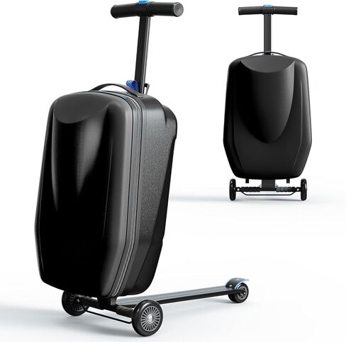 حقيبة سكوتر تابو 21 بوصة ثلاثية الأبعاد للأطفال/الكبار، قابلة للطي على أمتعة سكوتر مع مقبض وعجلات تلسكوبية، حقيبة سفر خفيفة الوزن متعددة الوظائف للأعمار من 4 إلى 15 عامًا، ذهبي وردي in Kuwait