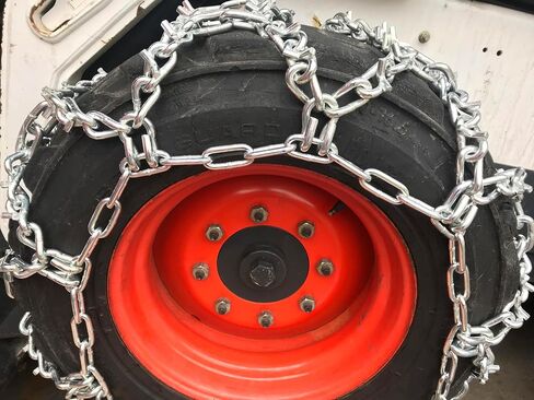 TireChain.com 12-16.5, 12 16.5 V-Bar Duo Grip Tractor Tire Chains Set of 2 in Saudi Arabia