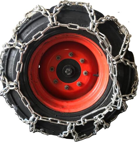 TireChain.com 12-16.5, 12 16.5 V-Bar Duo Grip Tractor Tire Chains Set of 2 in Saudi Arabia