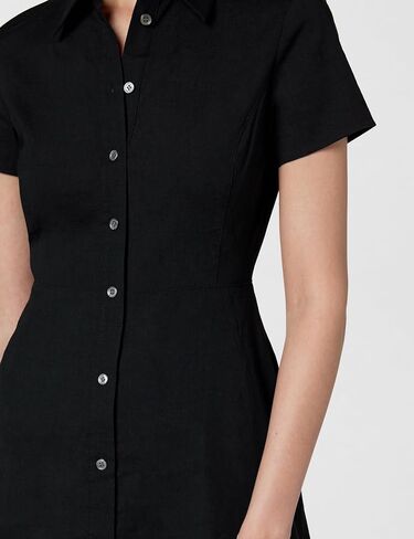 Theory Women's Short Sleeve Midi Buttondown Dress in Saudi Arabia