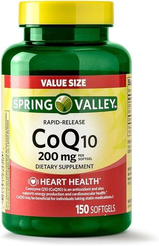 سبرينج فالي، CoQ10، 150 كبسولة هلامية، 200 مجم in Kuwait