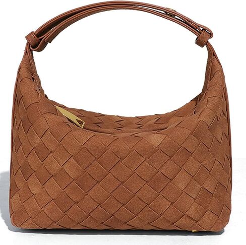 مترهل الجلد المدبوغ المنسوجة المتشرد حقائب النساء لطيف تحت الإبط حقيبة كتف الهلال Crossbody المحافظ السفر الحقائب حقيبة يد 2025 in Kuwait
